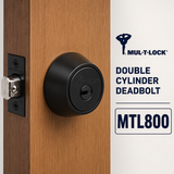 MUL-T-LOCK® MTL800 HERCULAR®
The Ultimate High-Security Double Cylinder Deadbolt
ANSI Grade 1 • UL 437 Listed • Restricted Key Control