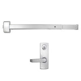 Cal-Royal Panic Rim Exit Device with Escutcheon Entrance Lever Trim - A2200 x NESC2200