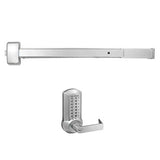 Cal-Royal Panic Rim Exit Device with Mechanical Push Button Lever Trim - A2200 x CRCODE204