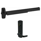 Cal-Royal A7700 x ESC7700 Panic Rim Exit Device with Escutcheon Entrance Lever Trim