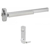 Cal-Royal A7700 x ESC7700 Panic Rim Exit Device with Escutcheon Entrance Lever Trim