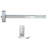 Cal-Royal A9800 x CRCODE007 Panic Rim Exit Device with Electronic Keypad Lever Trim