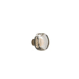 Cast Glass Round Cabinet Knob 1 3/8