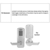 Schlage CO-100-MS-70-KP-RHO_B Electronic Mortise Lock with Keypad, Storeroom Function, Rhodes Lever, Prepped for SFIC