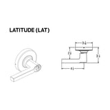 Schlage CO-100-CY-50-KP-LAT Electronic Keypad Lock, Office/Classroom Function, Latitude