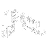 Schlage CO-100-MS-50-KP-RHO_B Electronic Mortise Lock with Keypad, Office/Classroom Function, Rhodes Lever, Prepped for SFIC