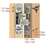 Cal-Royal CR3D62 3D Adjustable Invisible Hinges