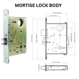 Cal-Royal SMART DIGITAL MORTISE LOCK With Fingerprint Function - CR929F