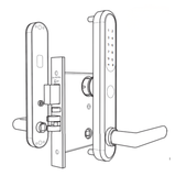 Cal-Royal SMART DIGITAL MORTISE LOCK With Fingerprint Function - CR929F