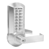 Cal-Royal Panic Rim Exit Device with Mechanical Push Button Lever Trim - A7700 x CRCODE204