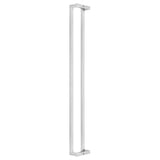 CSOP48BS Rockwell Commercial 48″ Square Offset Pull in Brushed Nickel finish fits both Heavy Glass doors and 1-3/4 inch to 2-1/4 inch Thick doors.