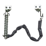 Cal-Royal CDV24 Single Spring Crash Chain Door Guard, With Vinyl, 21-3/4" Chain