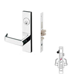Cal-Royal NM8453 Series, Extra Heavy Duty Mortise Locks, Grade 1 - SECTIONAL TRIM ENTRANCE Function F20 F86, Right-Hand (VS-ZS)