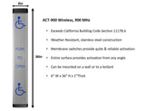 Cal-Royal ACT-36 36" Vertical Actuator Bar W/ Logo & Text, For 8600 Series