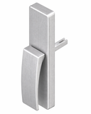 Interlock Crest Sliding Door Turn Lever 42 mm spindle, Brushed Chrome