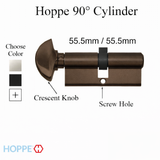 Hoppe Euro Profile Full Cylinder with 90° Turn, Key with C-Knob- 11677181