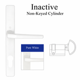 HOPPE Frankfurt A117 / 2246N Inactive Multipoint Handleset – Pure White – Aluminum -2437839