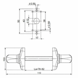 Giesse Handle, 856-10088SLV