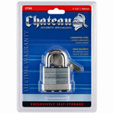 Chateau C-740-CD-KD 40mm Laminated Steel Padlock, Keyed Different, Carded