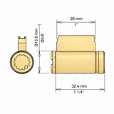 MUL-T-LOCK Interactive+ Cylinder for SCHLAGE/ARROW Knob & Lever