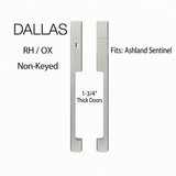 DALLAS NON-KEYED SLIDING DOOR HANDLE SET, Ashland Sentinel RH 1-3/4" PANEL - ALPINE FROST