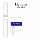 HOPPE Multipoint Lock Handleset Frankfurt 117L/ 2246 Dummy Pure White , 3646181