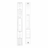 INTERLOCK Invisio Non Locking Flush Mount Sliding Door Handle Set, White - PS01-0313-000