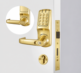 CodeLocks CL5000 ELECTRONIC Anti-Panic Mortice Lock D/Cyl PVD P/Brass