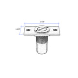 DA-DPS02-US15 Rockwell Dustproof Strike with Mounting Plate with locking feature in Brushed Nickel Finish