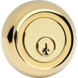 Premium Rockwell Solid Brass Low Profile Deadbolt in Polished Brass