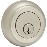 Premium Rockwell Solid Brass Low Profile Deadbolt In Modern Brushed Nickel