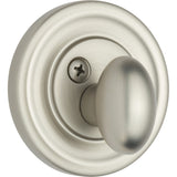 Premium Rockwell Solid Brass Low Profile Deadbolt In Modern Brushed Nickel