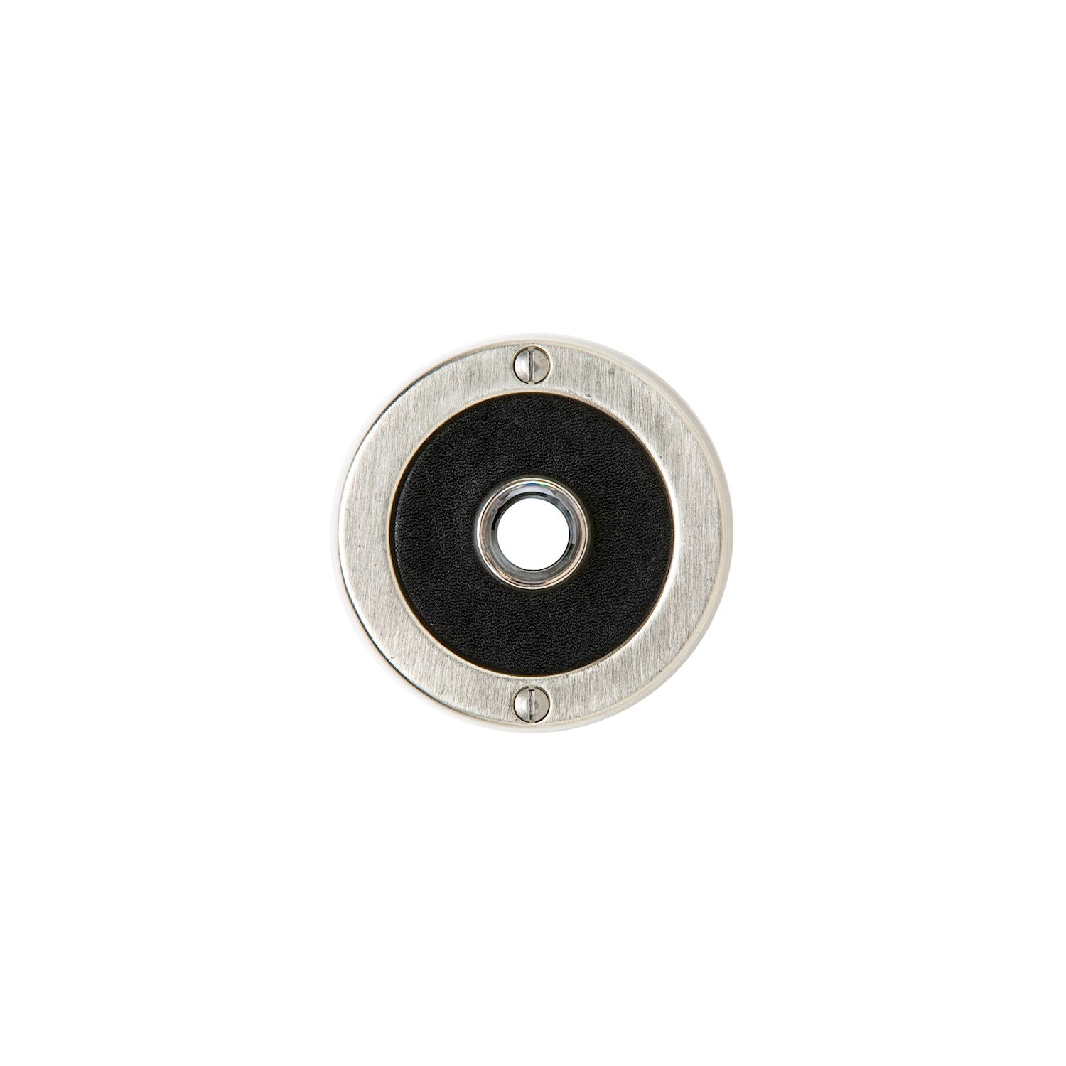 Round Designer Doorbell Button 3 1/2" x 3 1/2" - Round Designer Escutcheon 3 1/2"