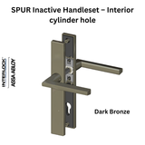 Interlock SPUR Inactive Handleset – Operable handles, Interior cylinder hole, Dark Bronze