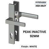 Interlock/Assa Abloy - PEAK SWING DOOR HANDLE SET INACTIVE 92MM- WHITE