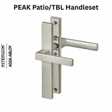 Interlock PEAK Swing Door Handle – Patio/TBL, PVD Brushed Nickel