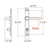 Acacia Active Handle Kit for 1-3/4" and 2-1/4" Doors - PVD Brushed Chrome