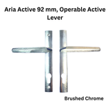 Interlock Aria Active 92 mm Handleset –  Operable Active Lever, PVD Brushed Chrome
