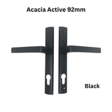 Interlock Acacia Active Handleset – 92mm Multi-Point Door Handle, Black