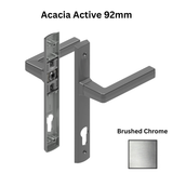 Interlock Acacia Active Handleset – 92mm Multi-Point Door Handle, Brushed Chrome
