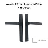 Interlock Acacia 92 mm Inactive/Patio Handleset, Operable handles Interior Cylinder Only -White