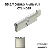 INTERLOCK Euro Profile Cylinder 55.5/40 Key outside / Thumbturn inside, Choose Color
