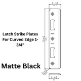 Interlock/Assa Abloy Latch Strike Plates For Curved Edge 1-3/4