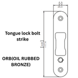 Interlock/Assa Abloy - Tongue lock bolt strike , ORB(OIL RUBBED BRONZE)