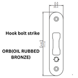 Interlock/Assa Abloy - Hook bolt strike , ORB(OIL RUBBED BRONZE)