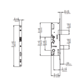 Interlock Single Point Lock with 35mm Backset