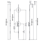 Interlock - Assa Abloy Multipoint locks with 2 Tongue Lock, 35mm Backset for 79” Doors