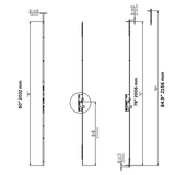 Interlock Shoot Bolt Lock with 16mm Faceplate, 35mm Backset for 80” Doors