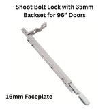 Interlock Shoot Bolt Lock with 16mm Faceplate, 35mm Backset for 96” Doors