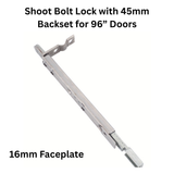 Interlock Shoot Bolt Lock with 16mm Faceplate, 45mm Backset for 96” Doors